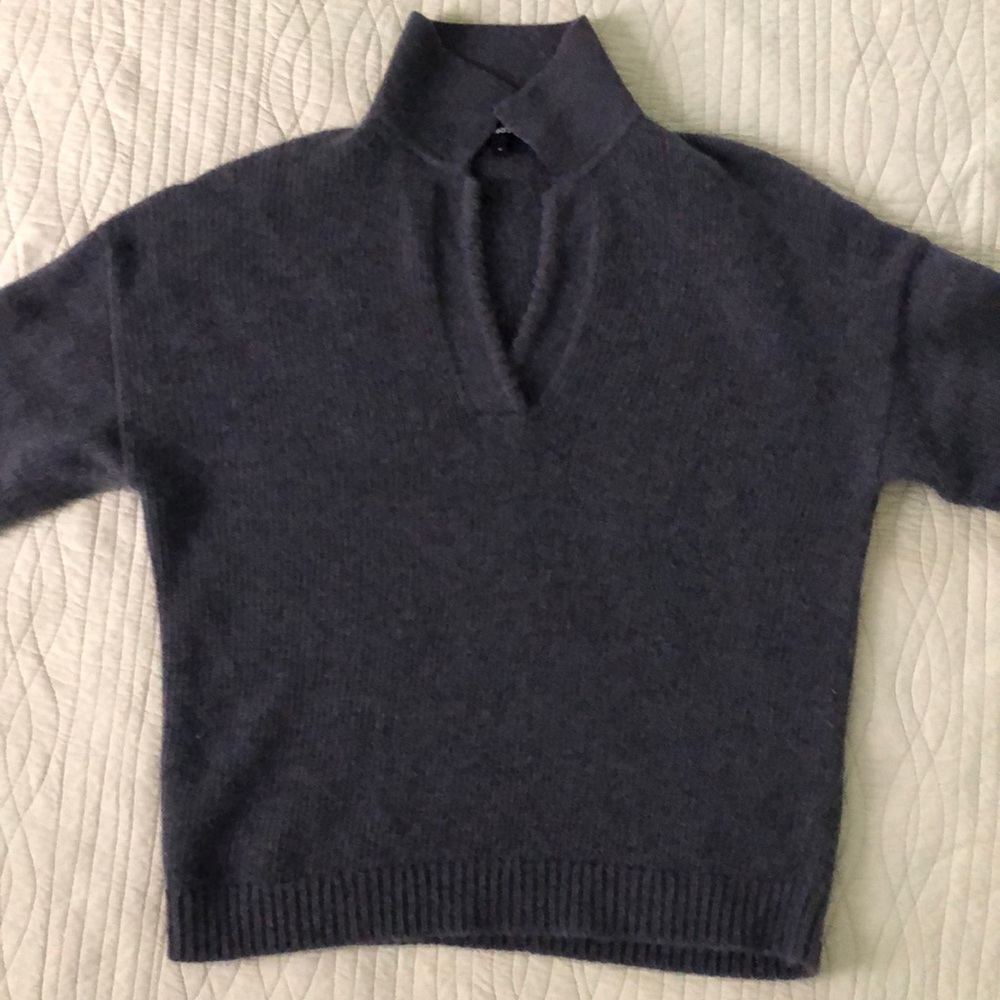 Theory Wool Johnny Collar sweater